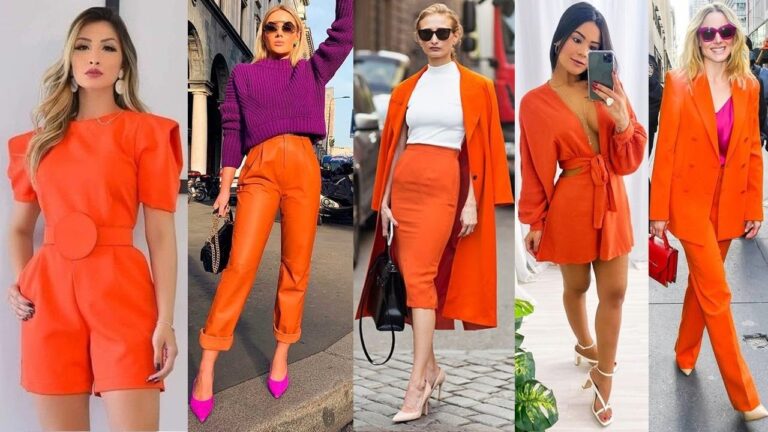 Colores que combinan con naranja ropa