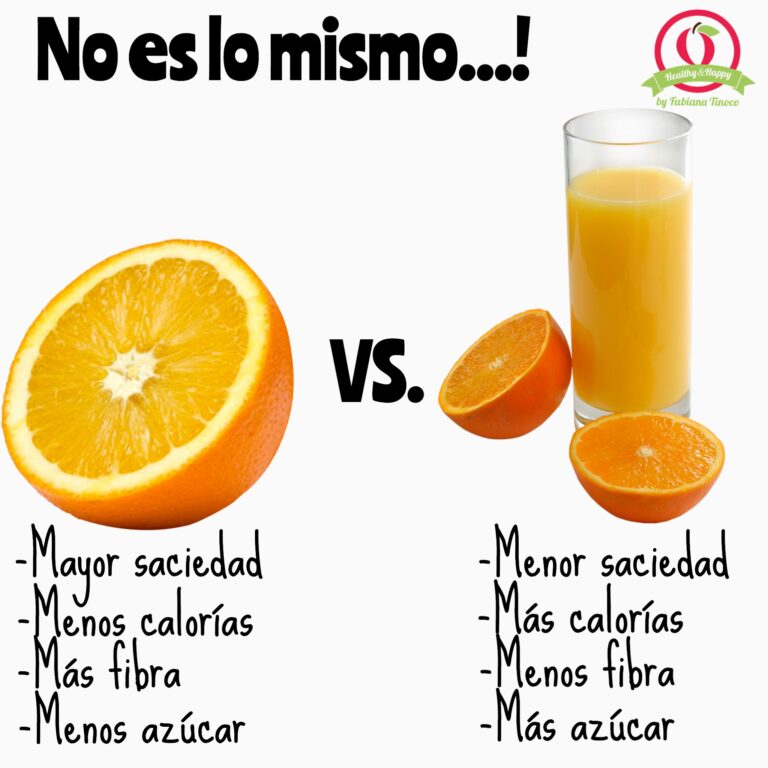 Engorda el zumo de naranja natural