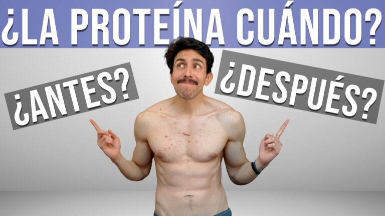 Proteínas antes o después del ejercicio