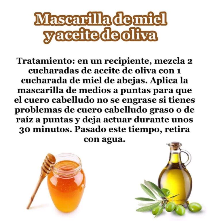 Miel y aceite de oliva para el pelo